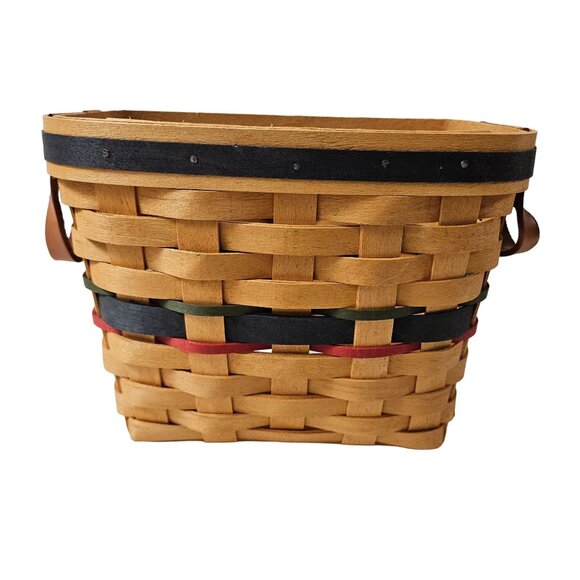 Longaberger Other - Longaberger Basket Excellence Award Basket Green Red Blue Weaves 2000